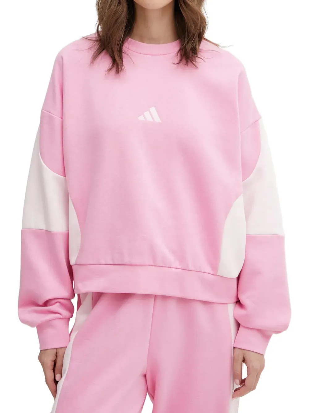 adidas Tuta sportiva con design color-block e logo - Rosa