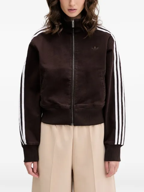 adidas Firebird side-stripe logo-embroidered jacket