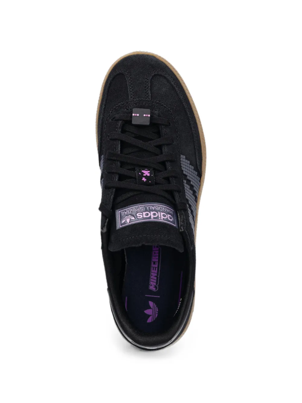 adidas Kids Minecraft gestreepte sneakers Zwart