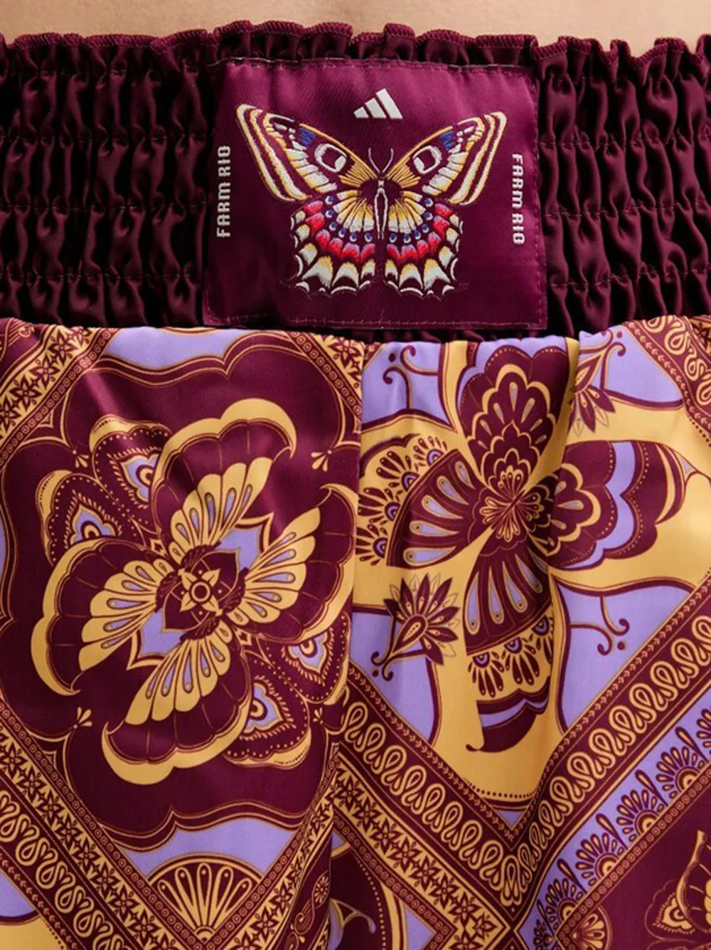 adidas X Farm shorts met vlinderprint Rood