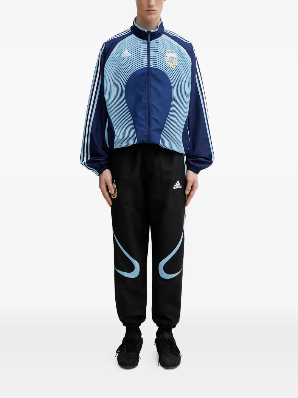 adidas Argentina 2006 logo-embroidered track pants Zwart