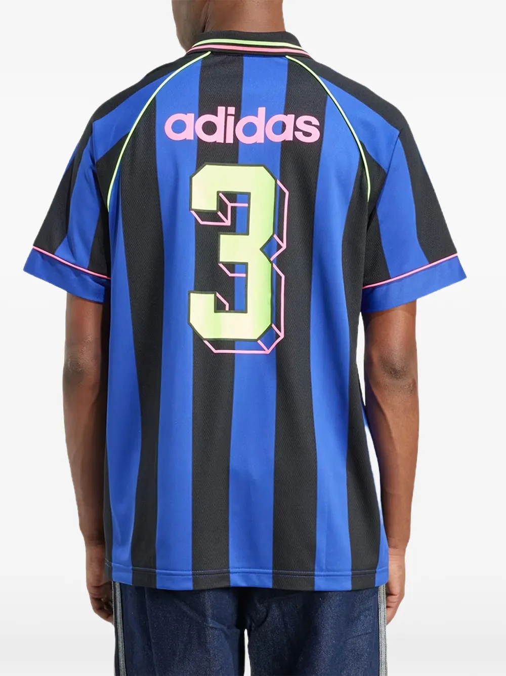 adidas Gestreept poloshirt Blauw