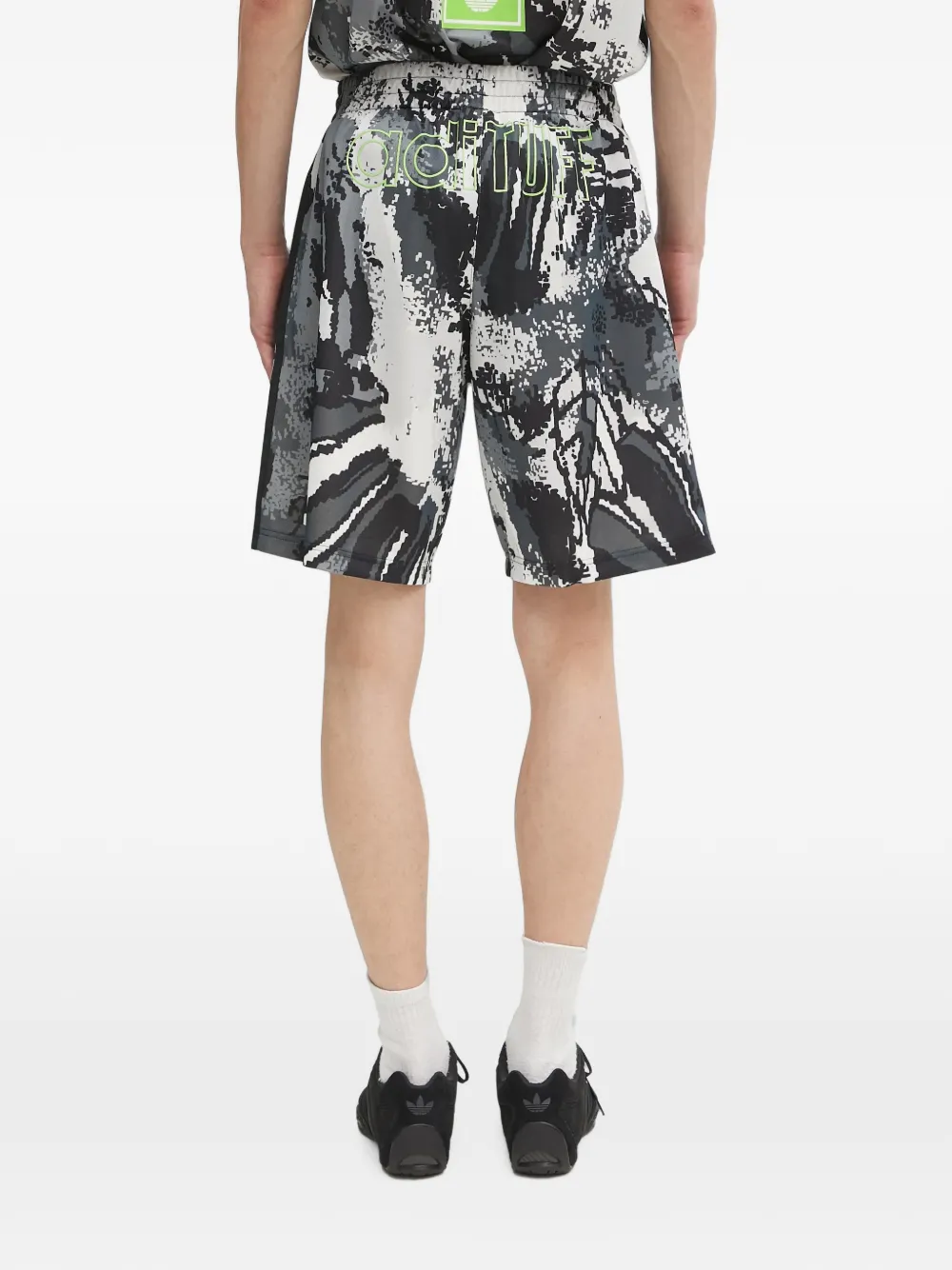 adidas Adituff graphic-print shorts Zwart
