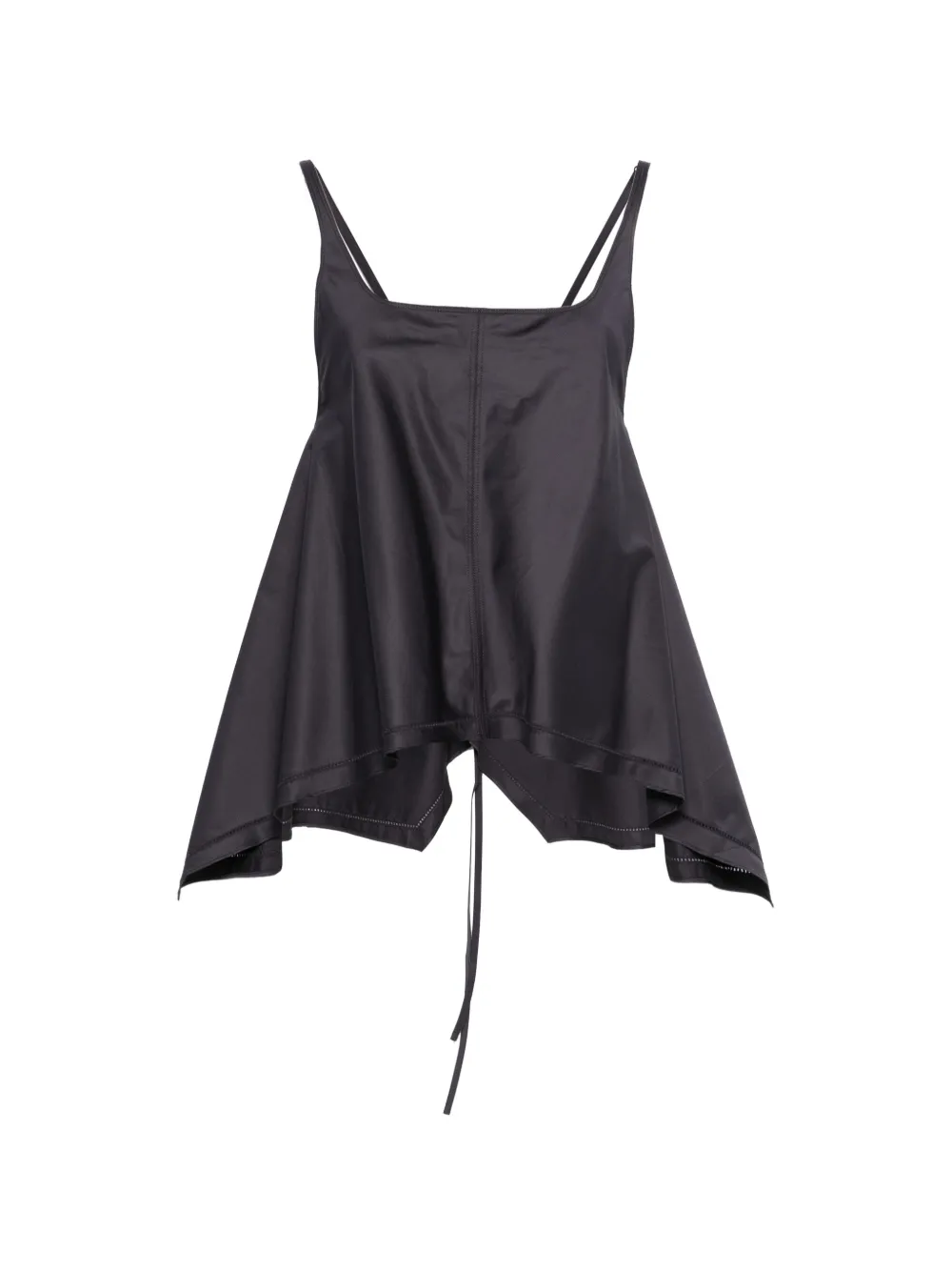 Low Classic A-line tie-back blouse - Blu