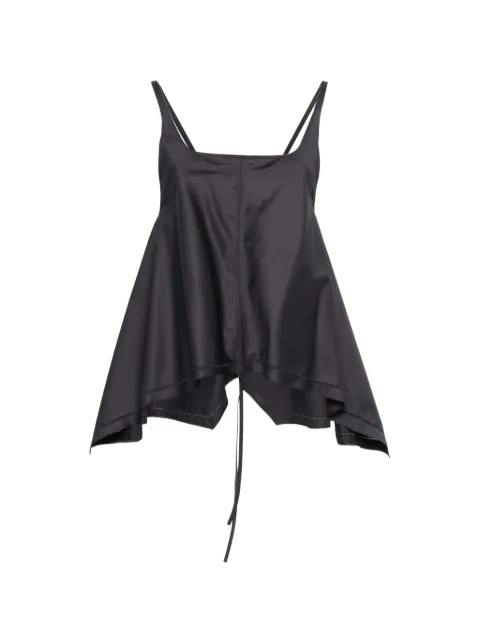 Low Classic A-line tie-back blouse