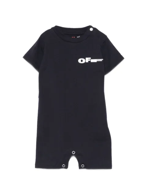 Off-White Kids logo-print romper