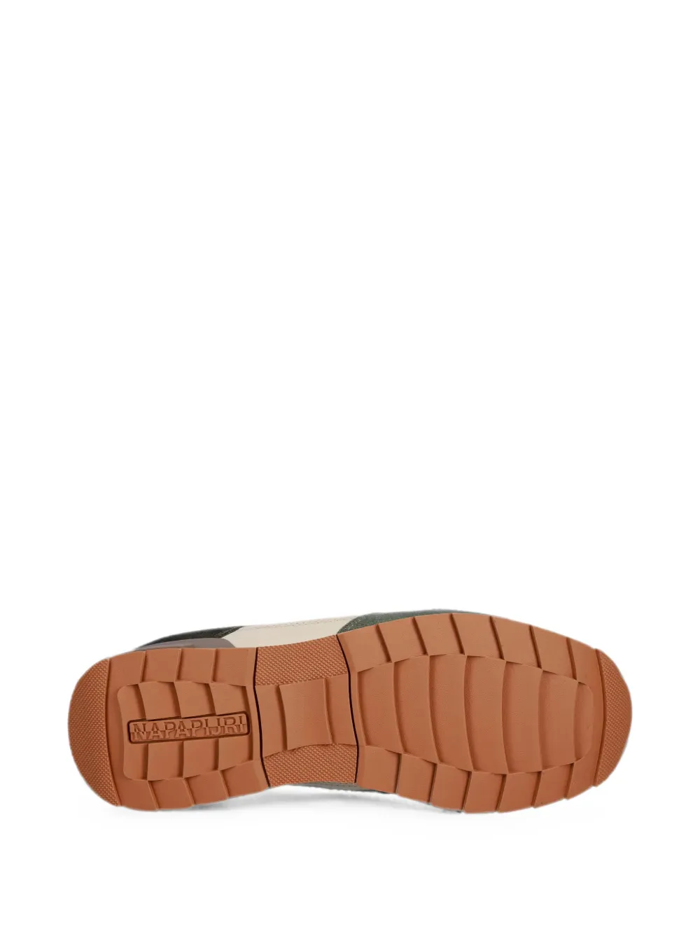 Napapijri Stab perforated panelled sneakers Groen