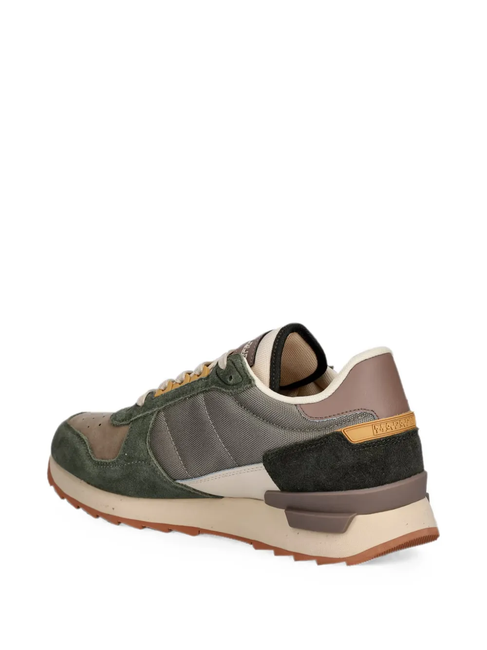Napapijri Stab perforated panelled sneakers Groen