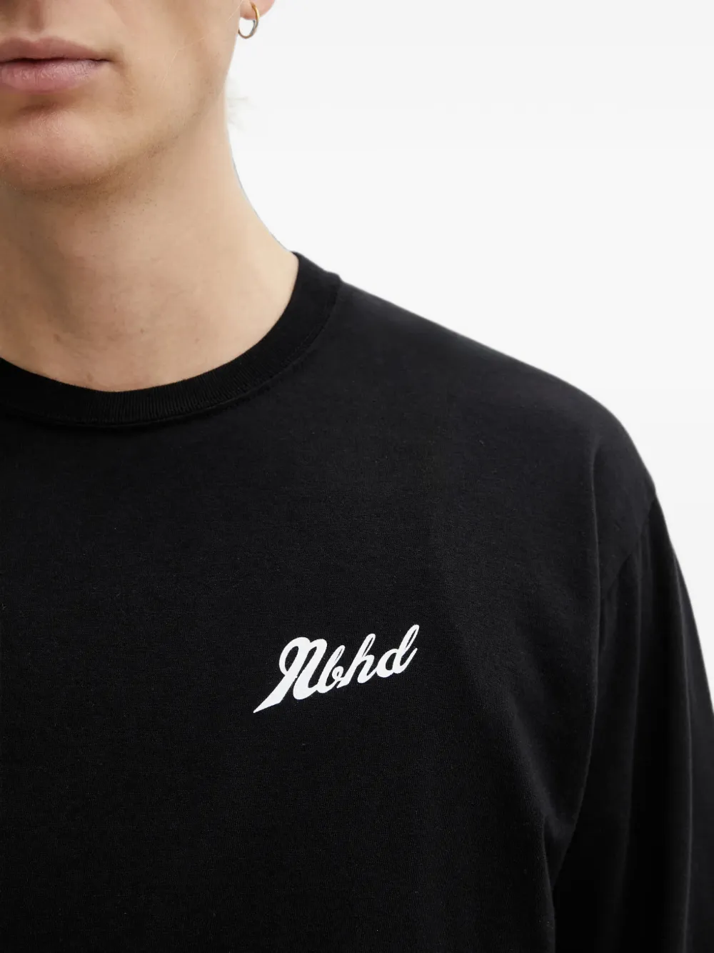 Neighborhood T-shirt met logoprint Zwart