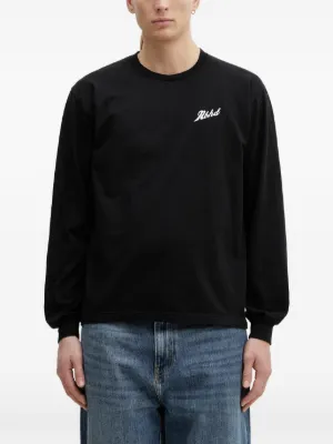 WACKO MARIA Camiseta Mangas Longas Com Estampa De Coração | Preto