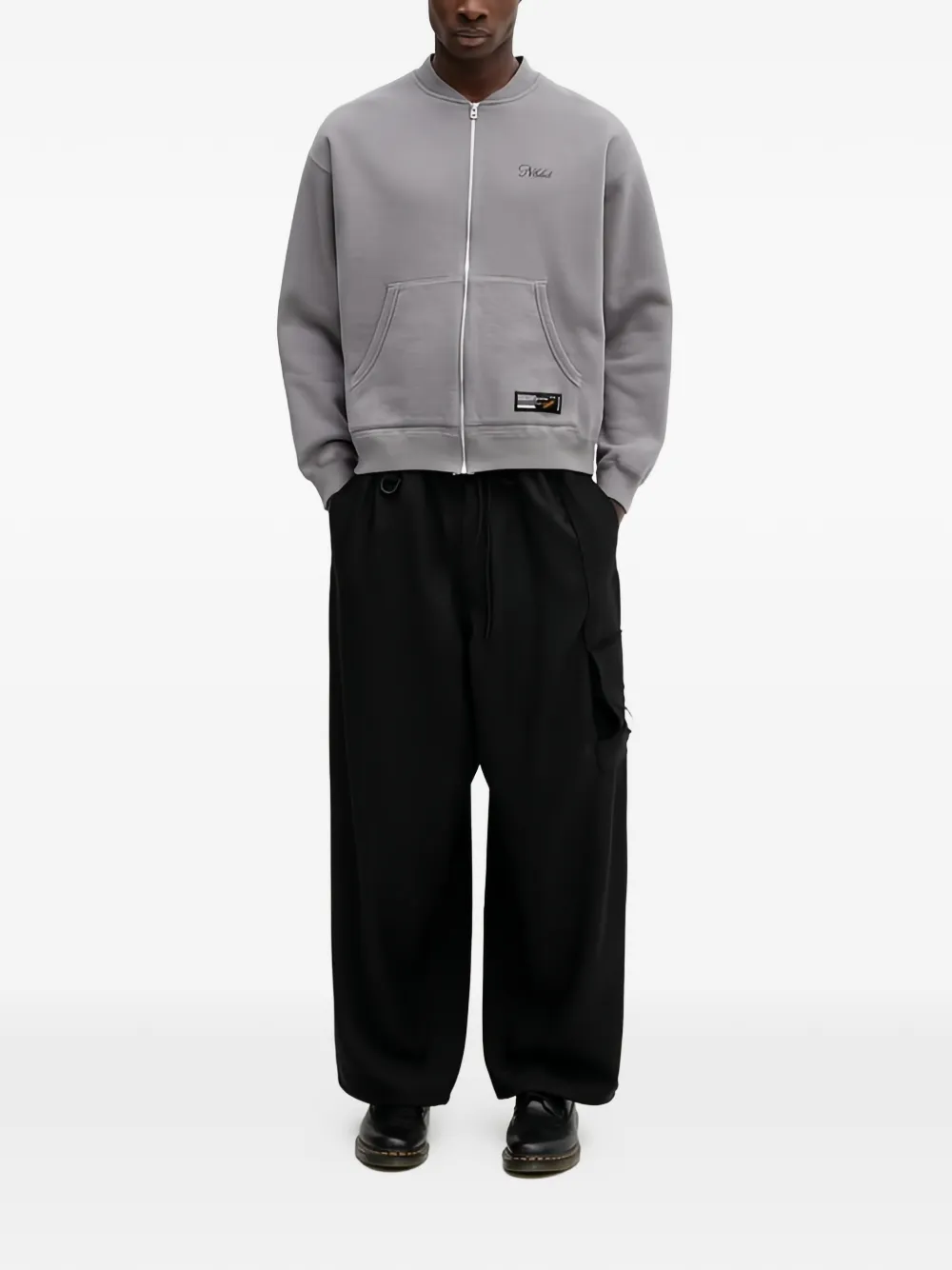 Neighborhood Zip-up Sweatshirt In Gray
