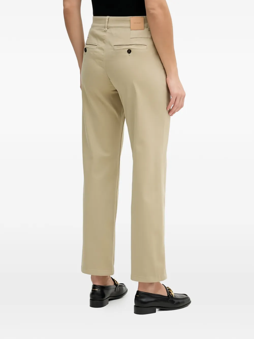 Mos Mosh Broek met knoopsluiting Beige