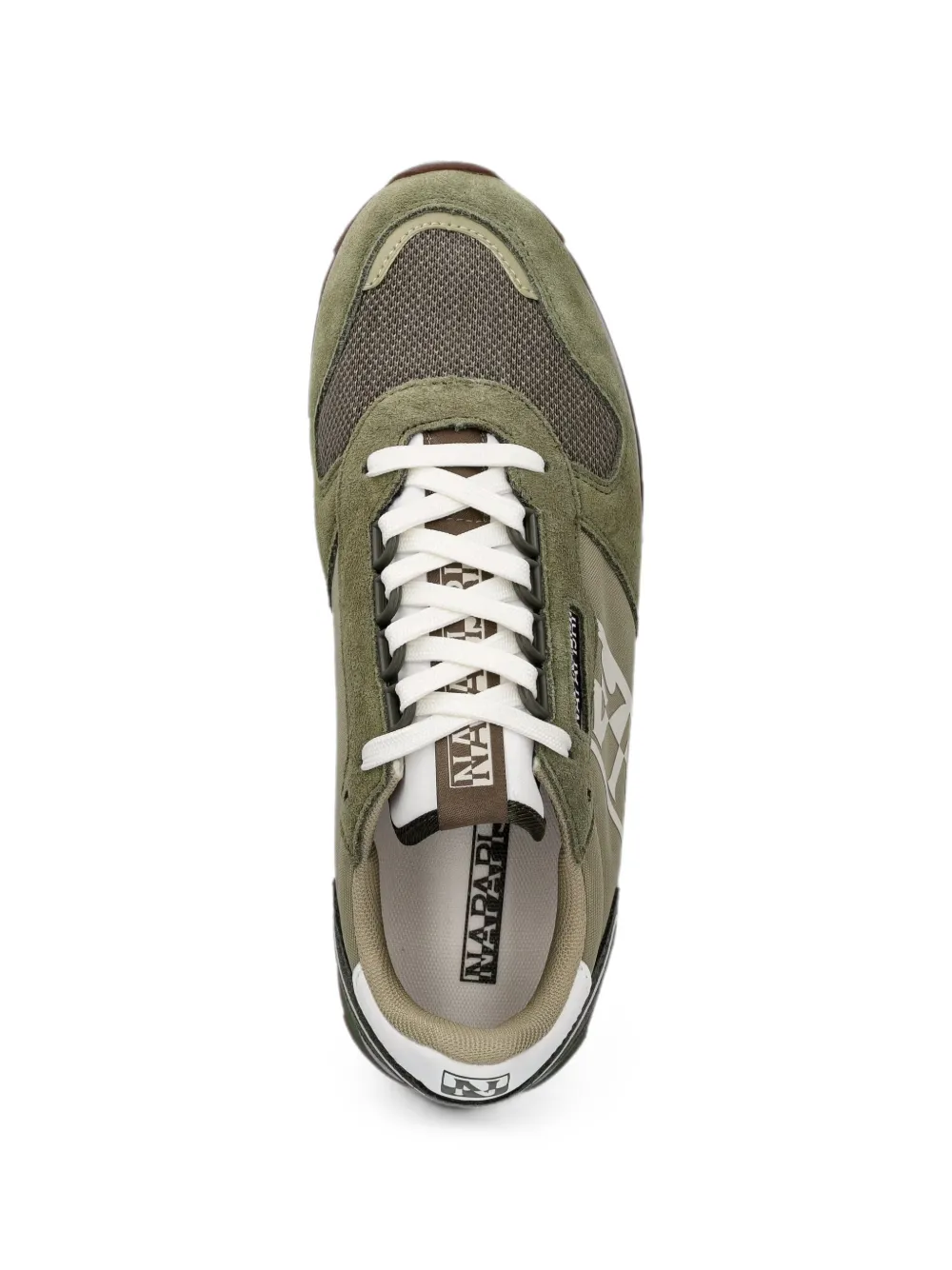 Napapijri Virtus NYS logo-patch panelled sneakers Groen