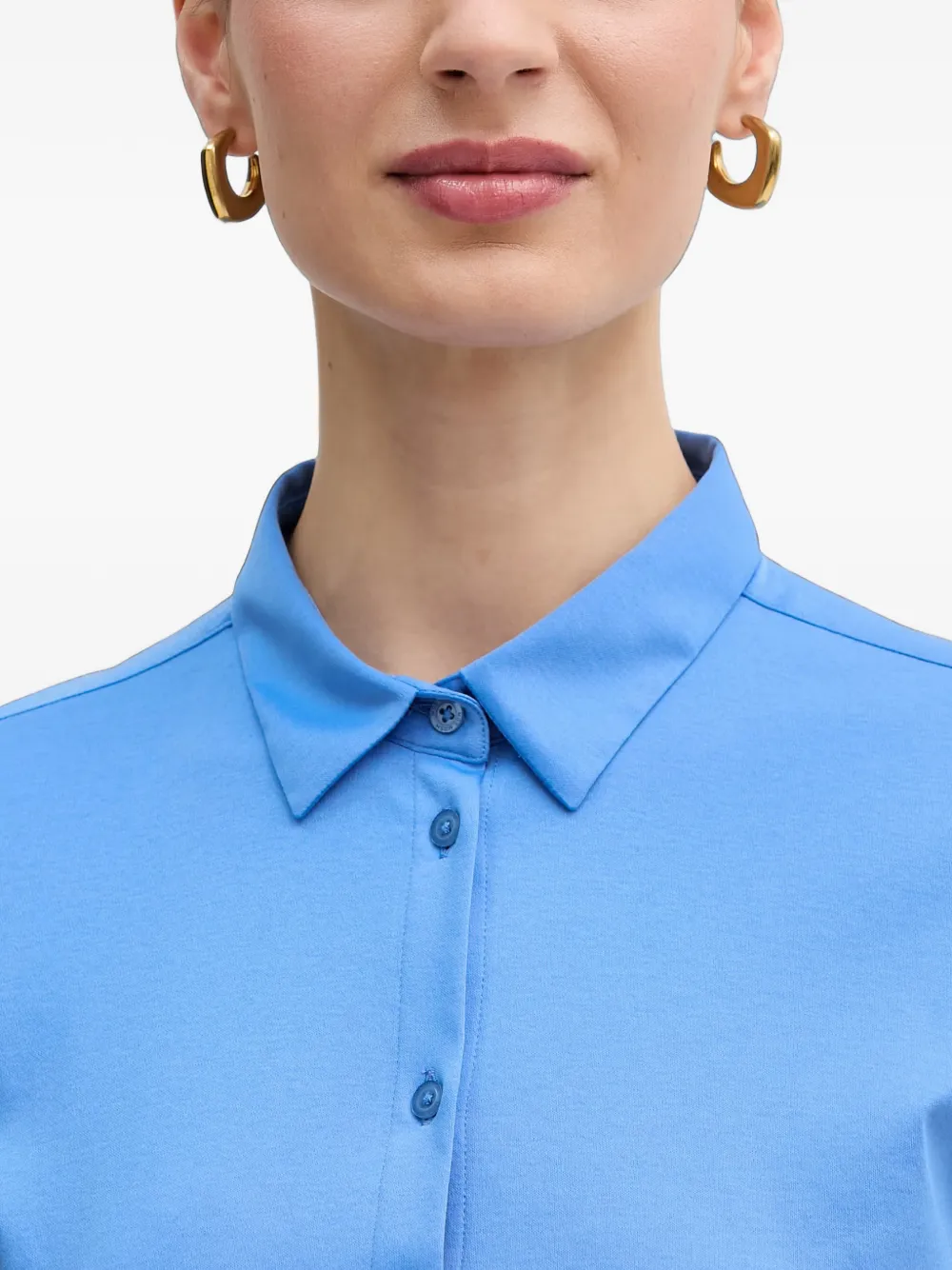 Mos Mosh Overhemd met lange mouwen Blauw