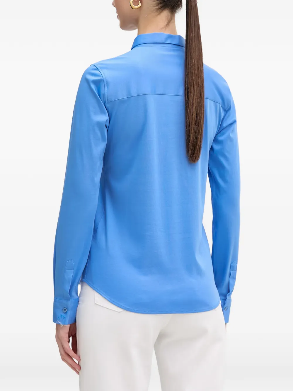Mos Mosh Overhemd met lange mouwen Blauw