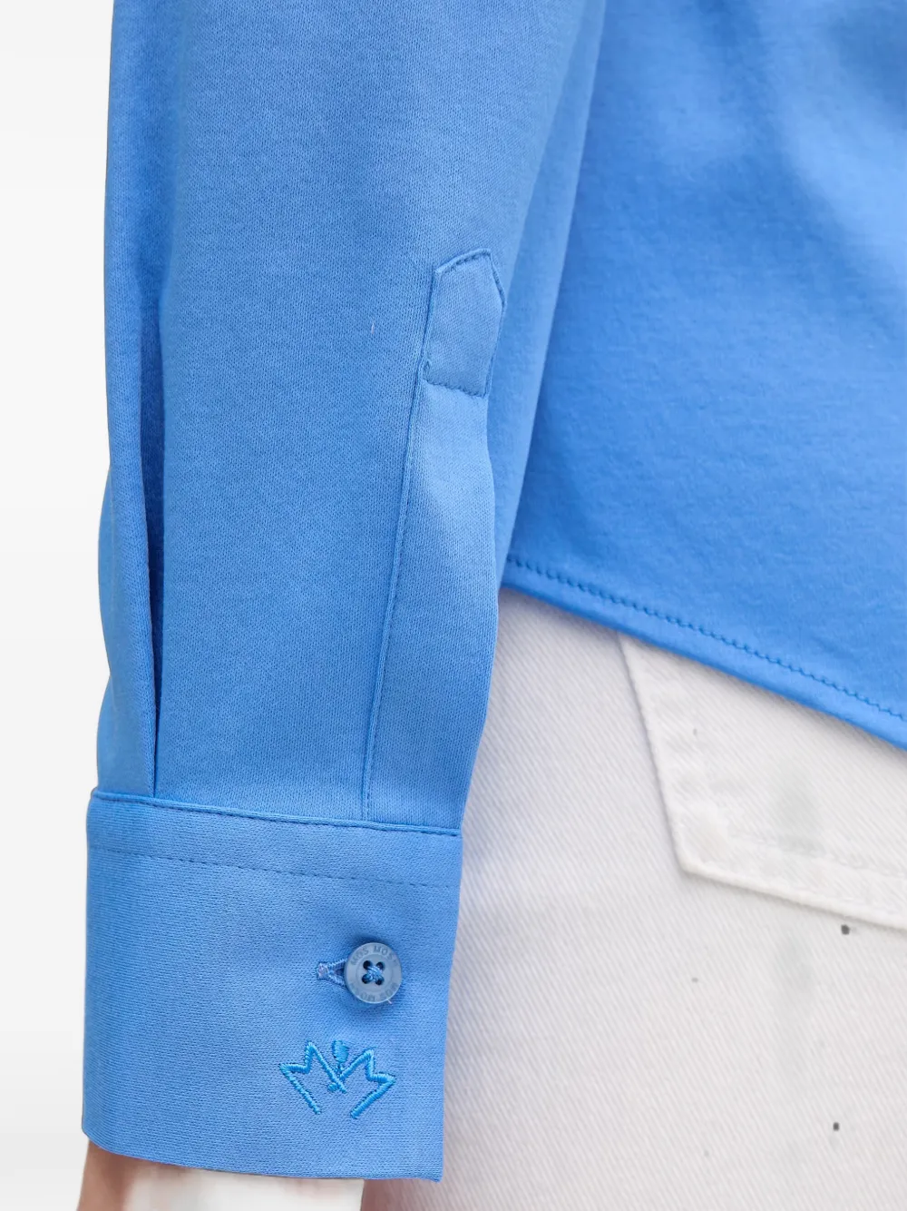 Mos Mosh Overhemd met lange mouwen Blauw