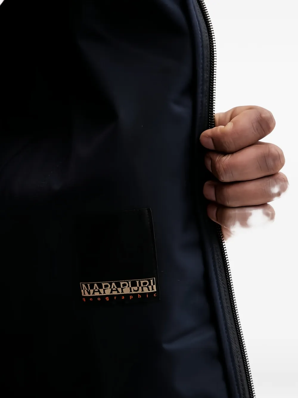 Napapijri A-Biois jack met capuchon Blauw