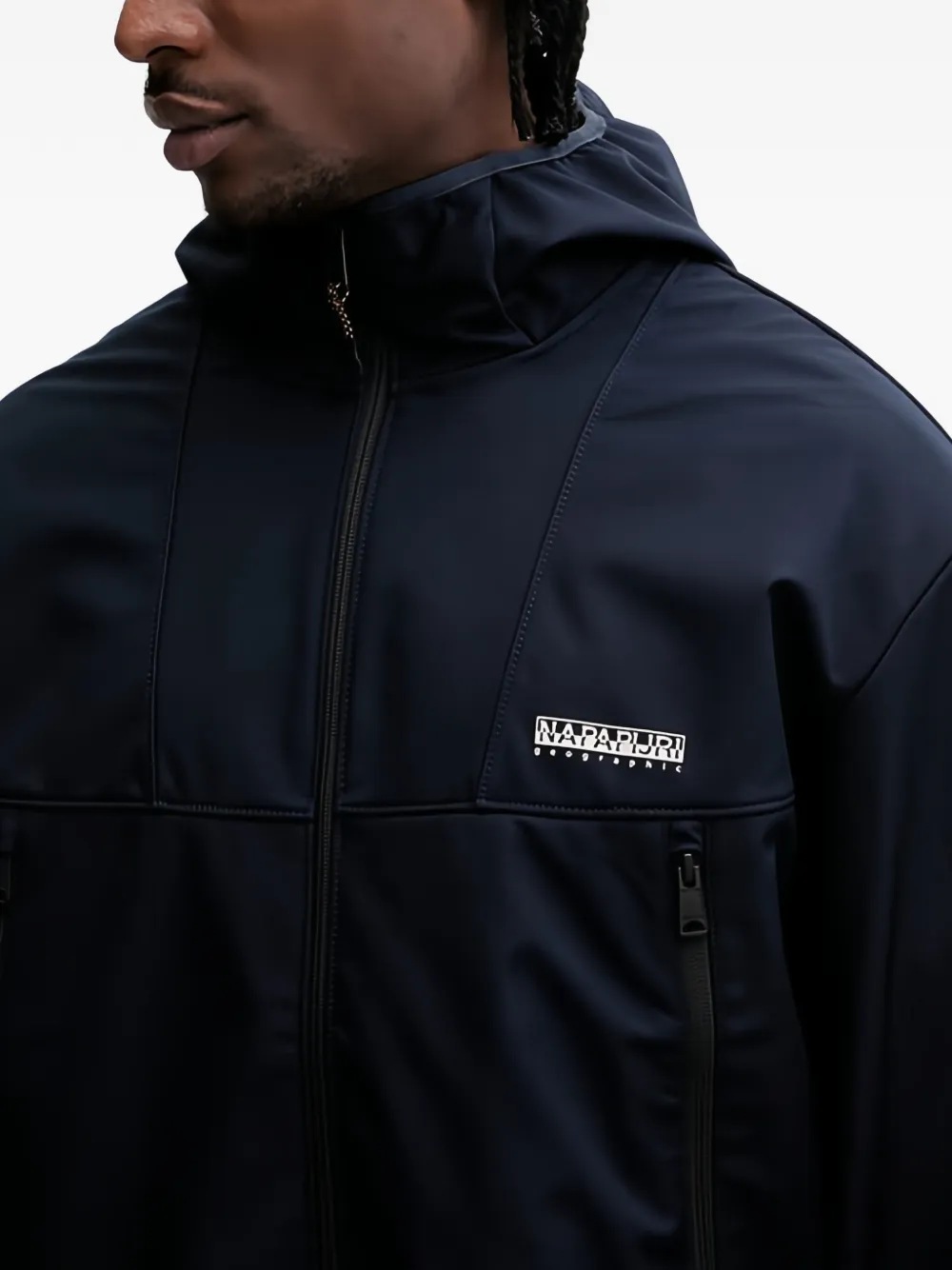 Napapijri A-Biois jack met capuchon Blauw