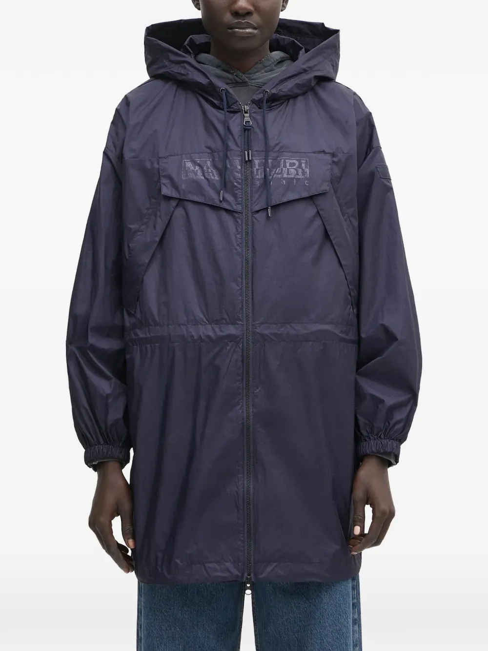 Napapijri Jack met capuchon en rits Blauw