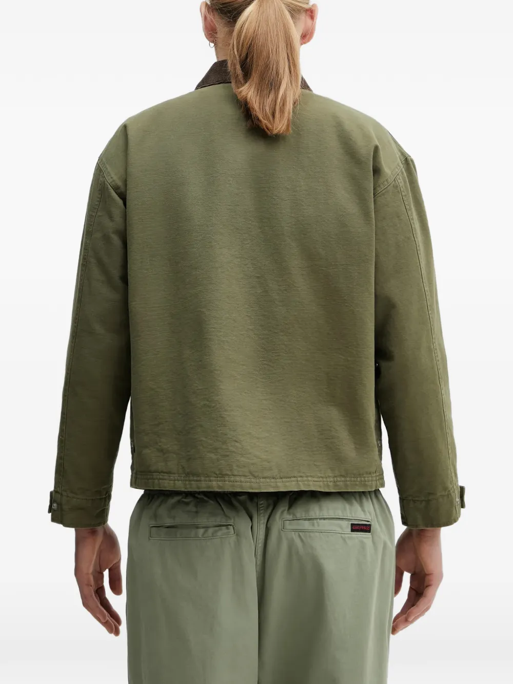 Neighborhood corduroy-collar bomber jacket Groen