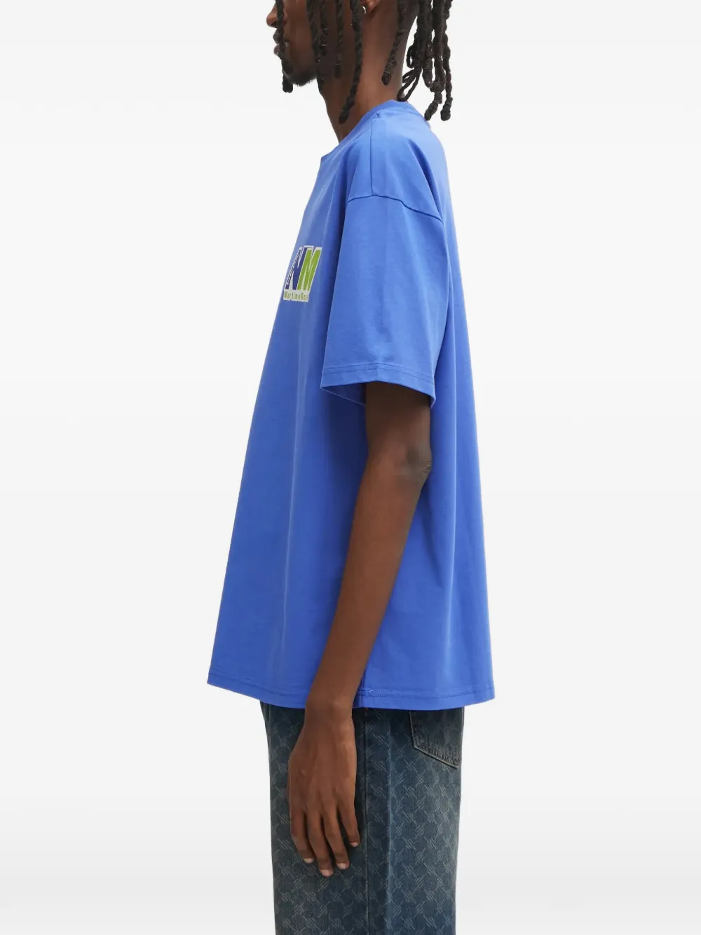 Napapijri x Martine Rose logo-print T-shirt Blauw