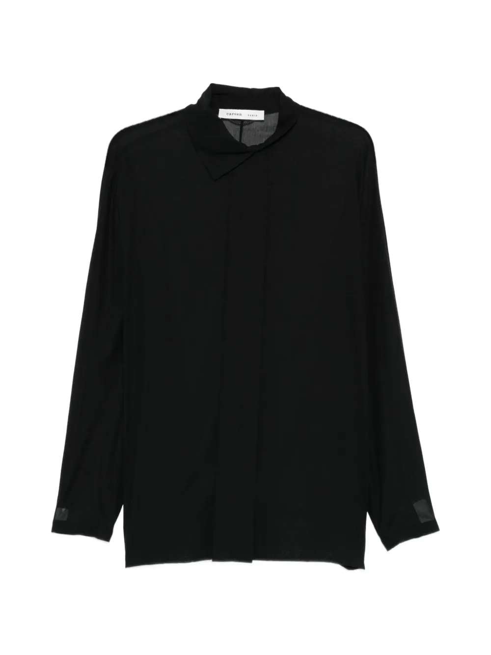 Carven pearl-appliqué shirt - Nero