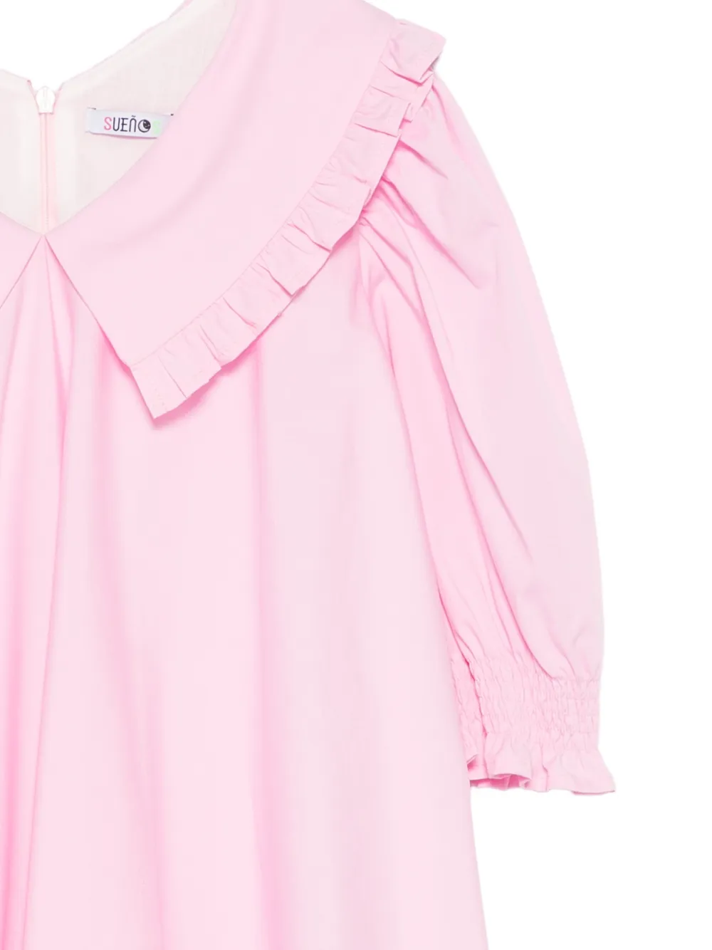  Suenos Kidswear Ruffled-collar Dress - Pink 