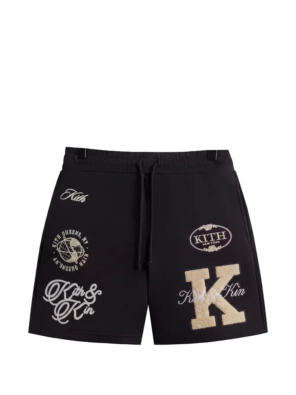 KITH Shorts con design patchwork - Nero
