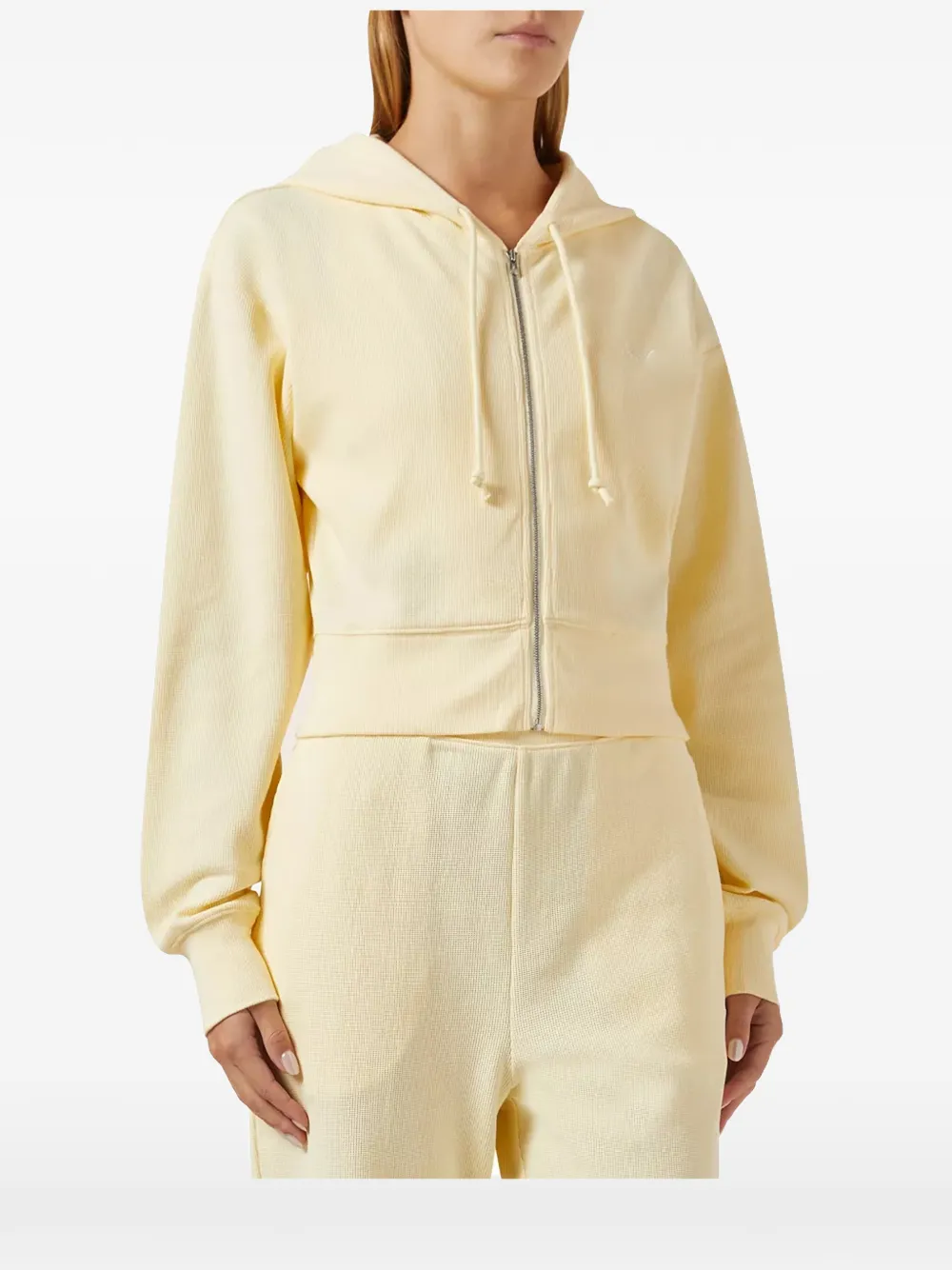 KITH Fallon waffle hoodie - Giallo