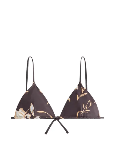 KITH Lucia II floral triangle bikini top