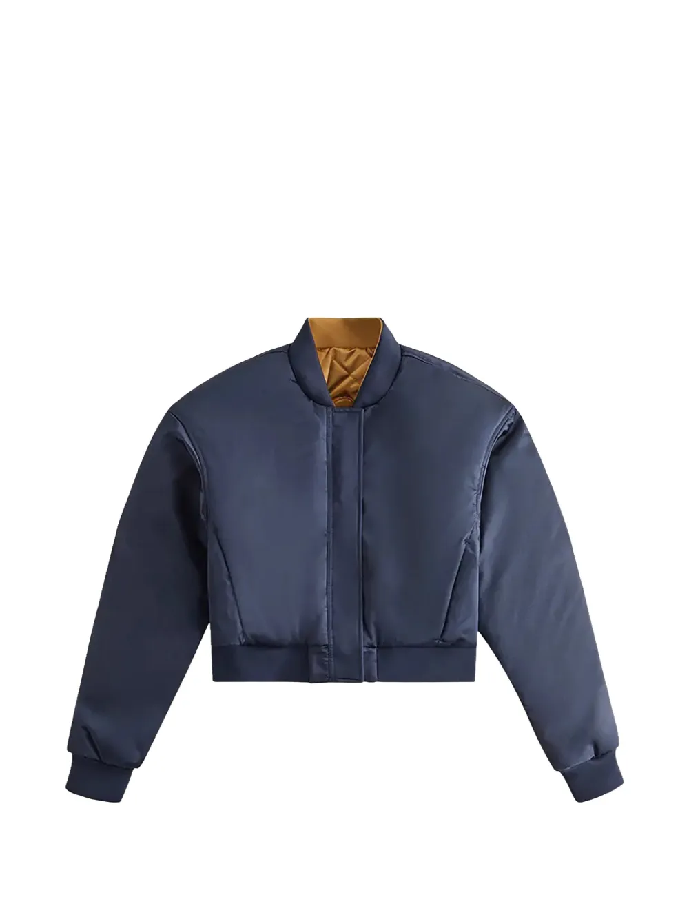 Kith Landry Cropped Bomber Jacket In Blue