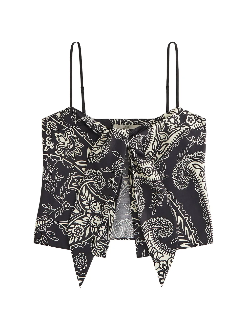 KITH tie paisley sleeveless top - Nero