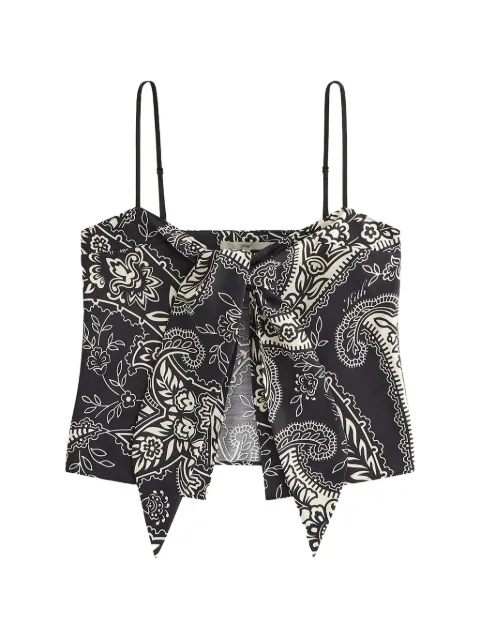 KITH tie paisley sleeveless top