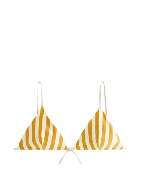 KITH striped triangle bikini top