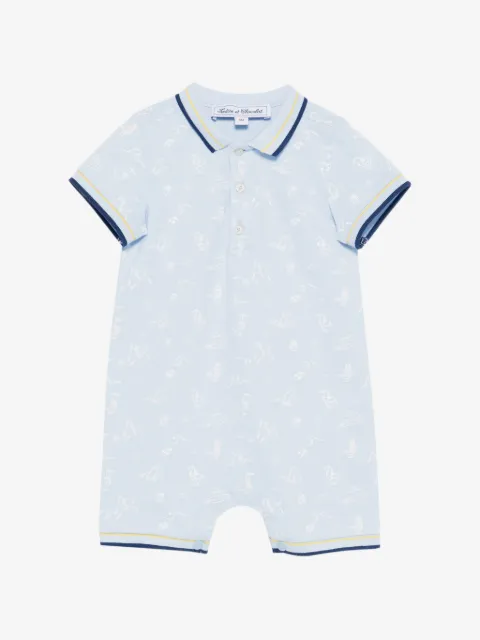 Tartine Et Chocolat bird-pattern romper