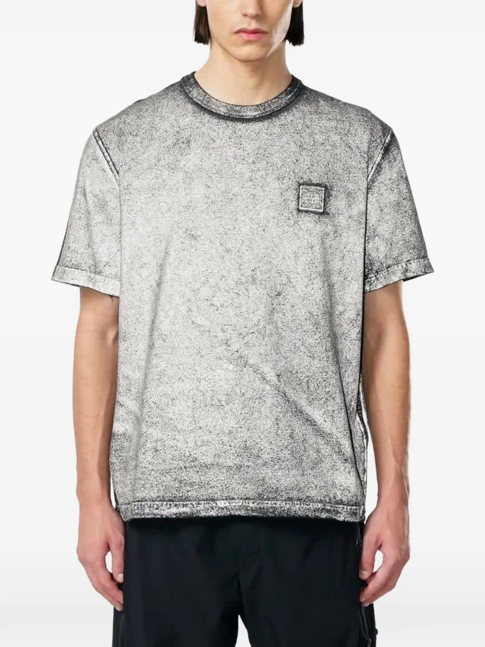 Stone Island 2100013 Combed Organic Cotton Jersey Reflective