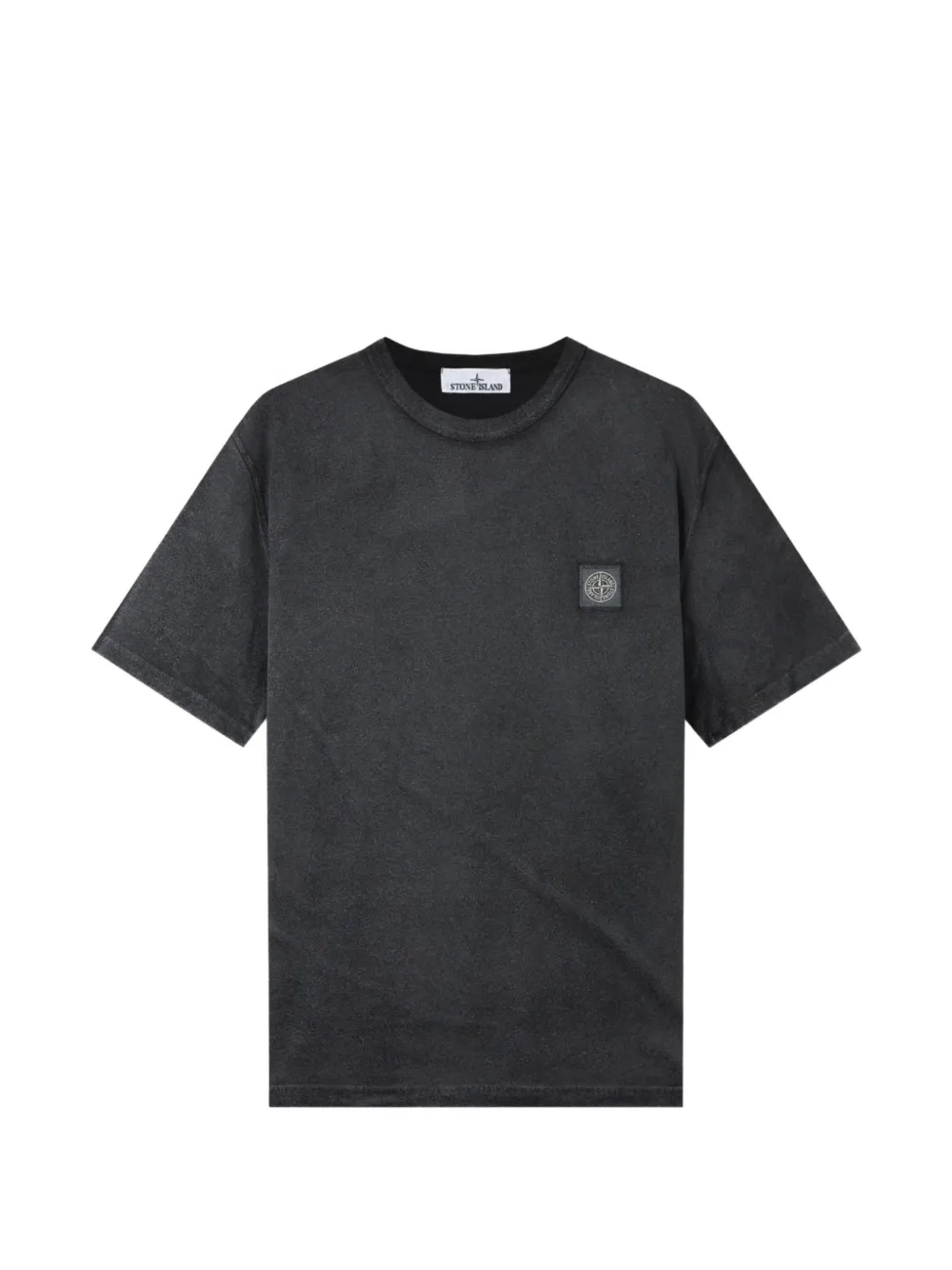Stone Island reflective cotton T-shirt - Nero