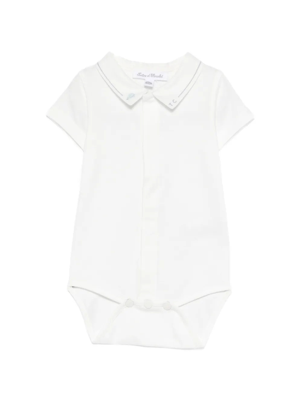 Tartine Et Chocolat polo-collar body - Bianco