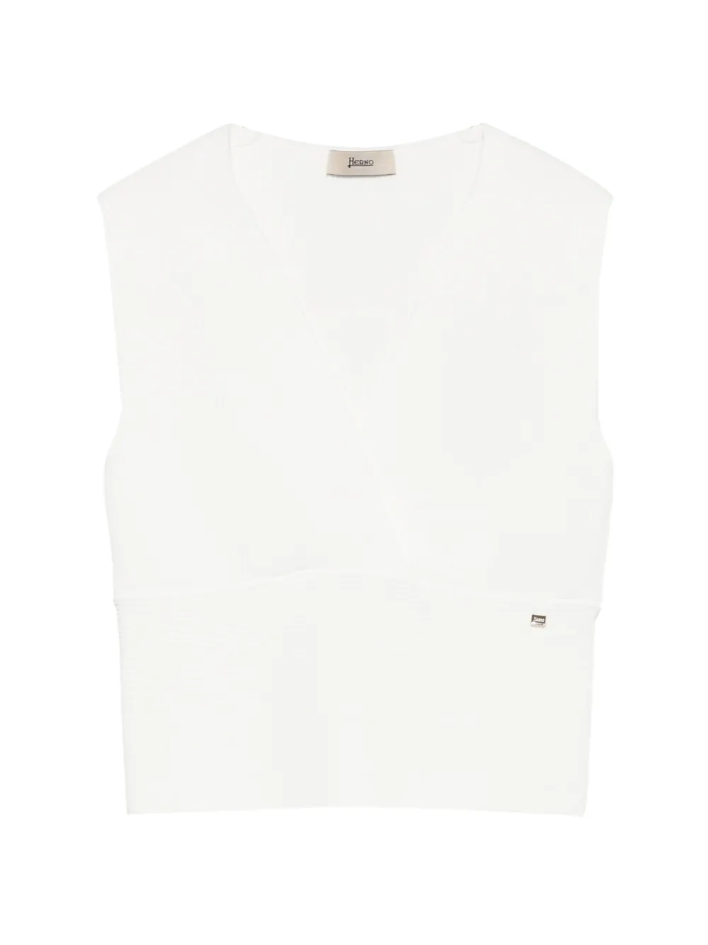 Herno V-neck vest - Bianco