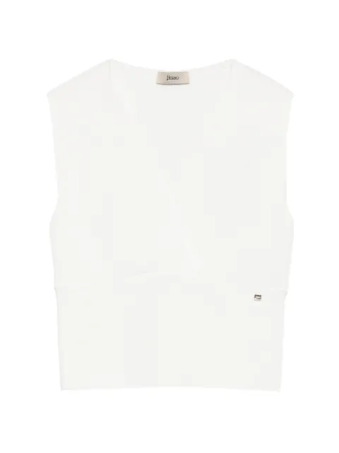 Herno chaleco con cuello en V