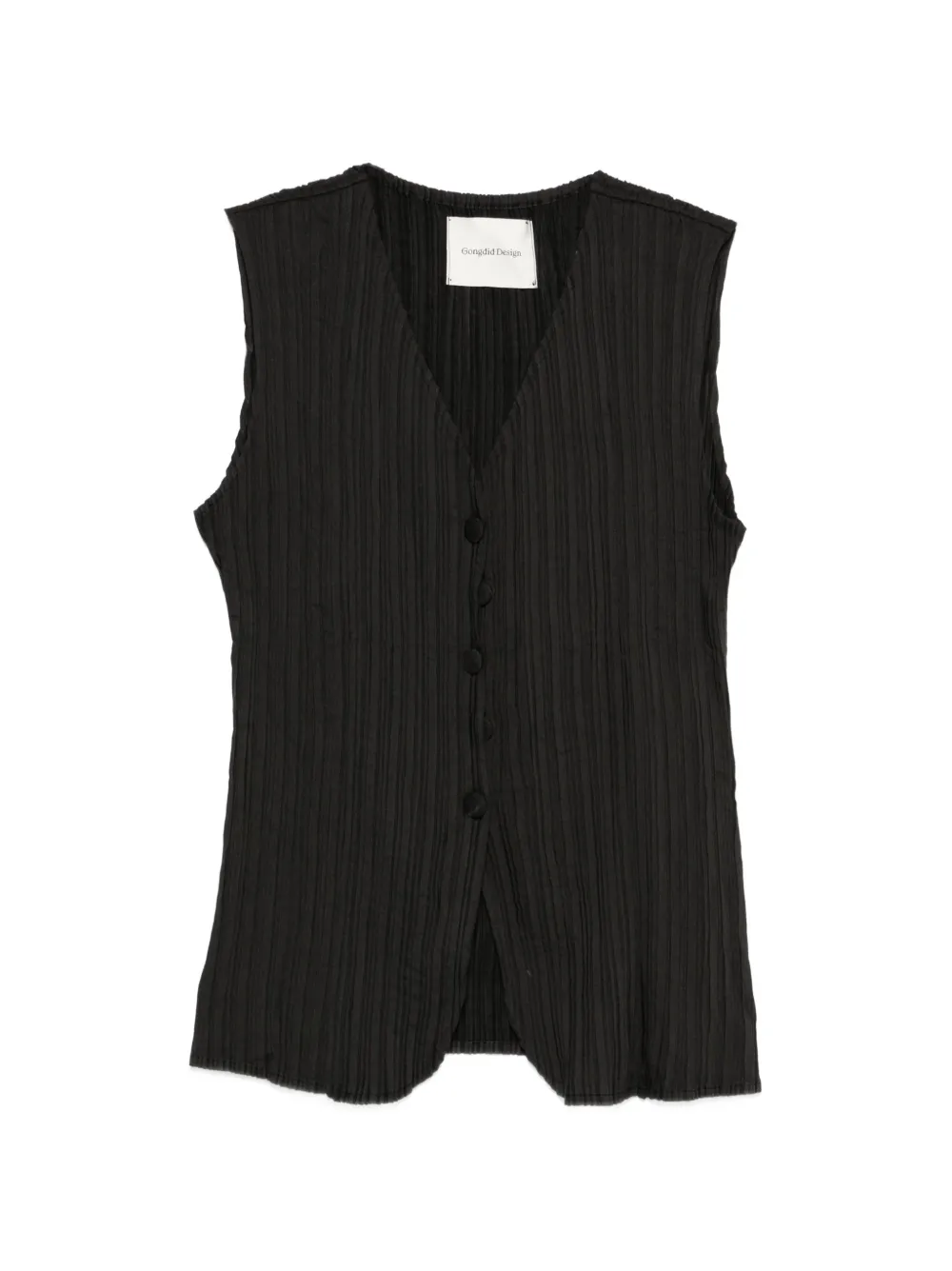 Gongdid Design plisse top - Nero