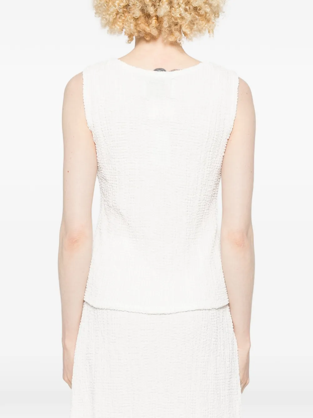 Textured Sleeveless Top