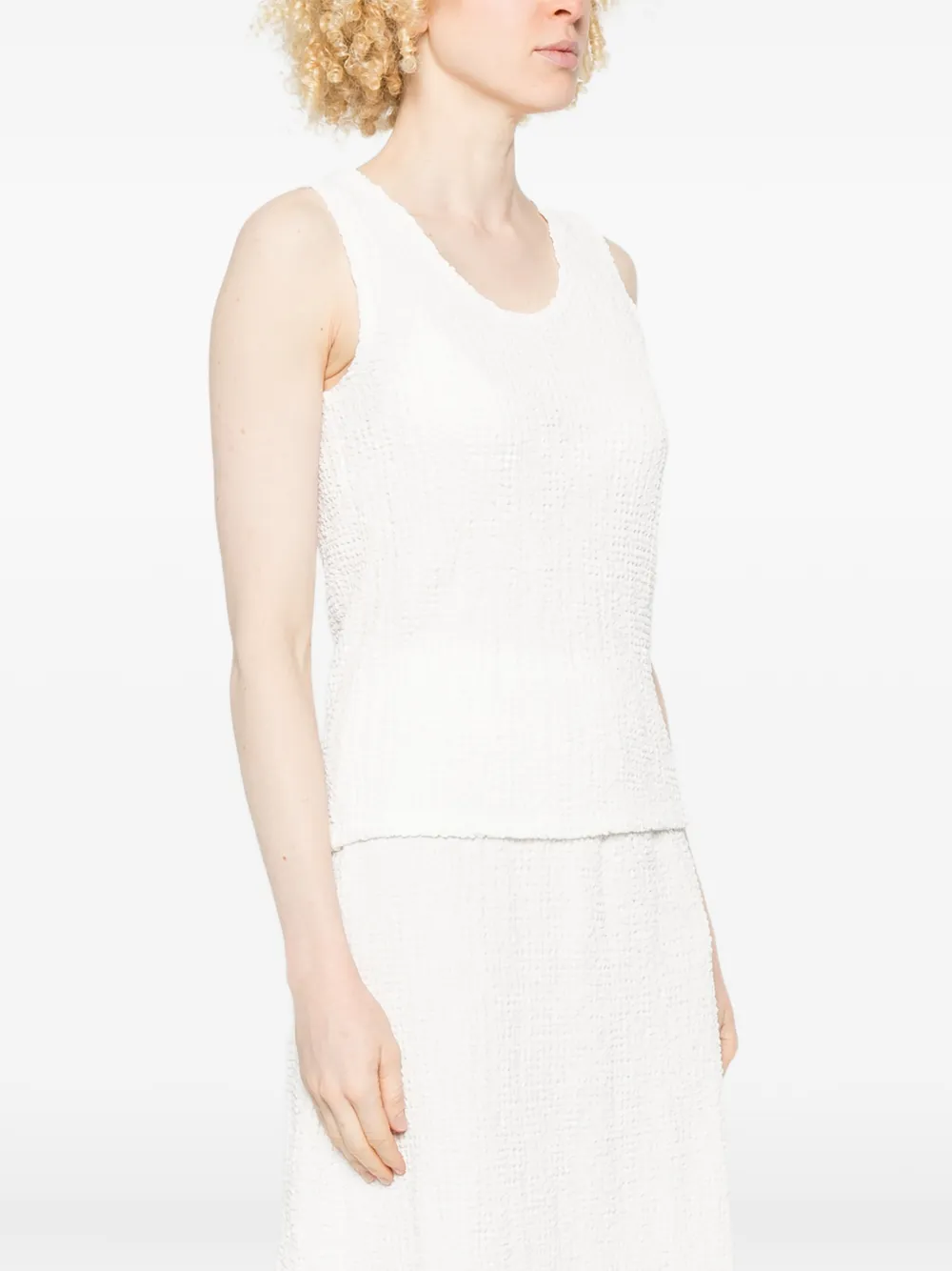 Textured Sleeveless Top
