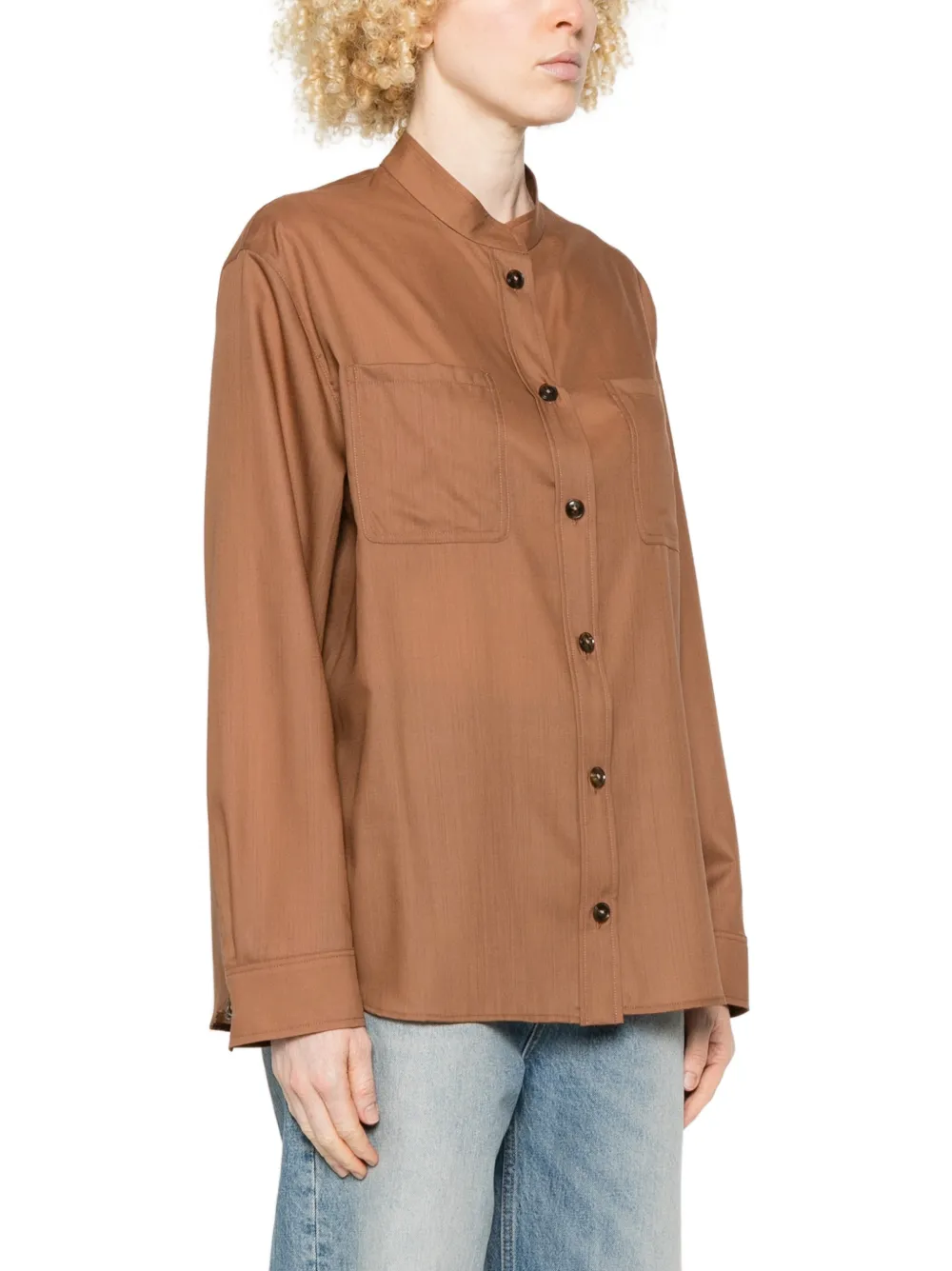 Chest-Pockets Buttoned Shirt