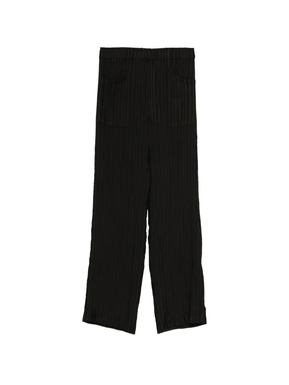 Gongdid Design plissé cropped trousers - Nero