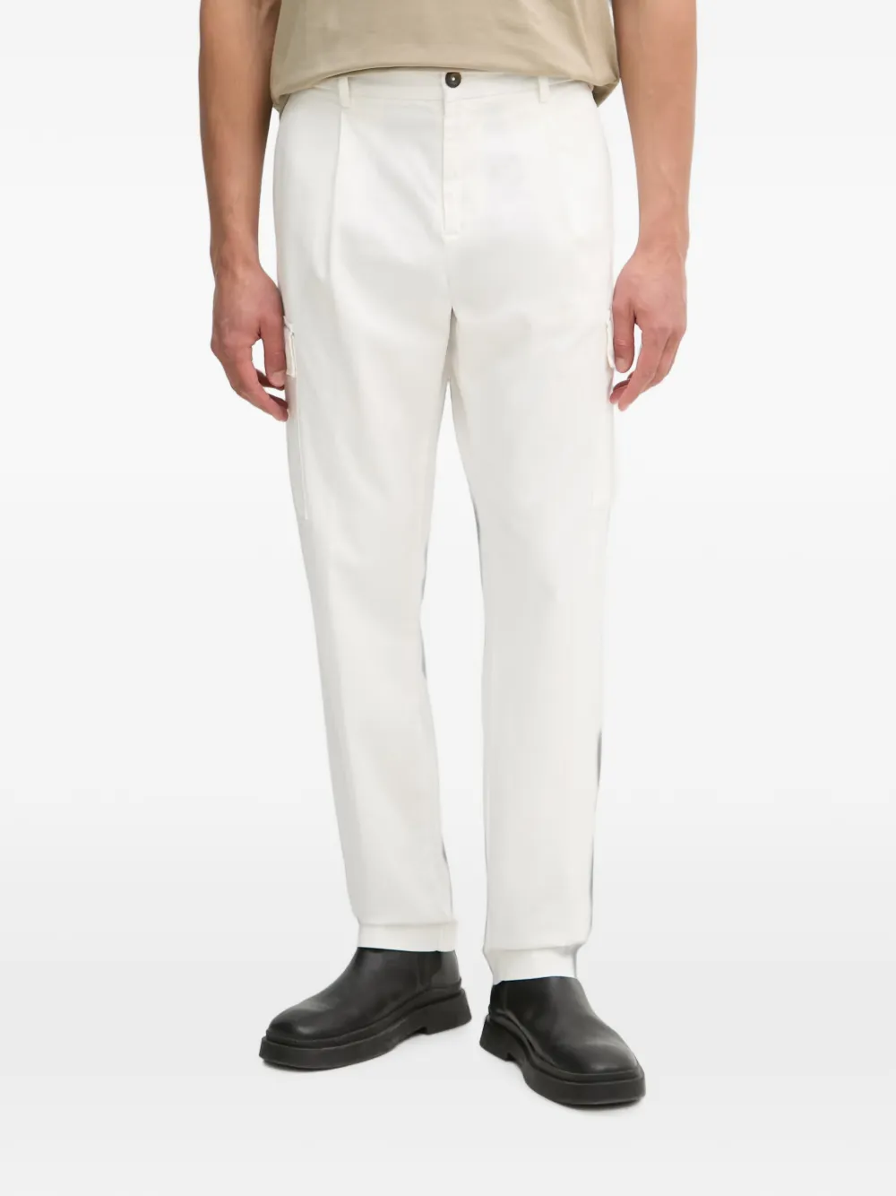 Aeronautica Militare pleated straight-leg trousers - Bianco