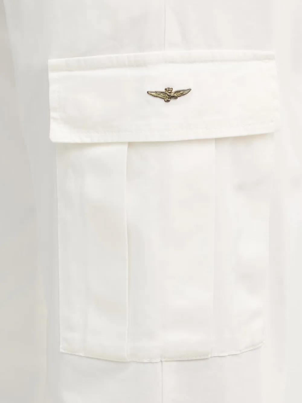 Aeronautica Militare Straight plooibroek Wit