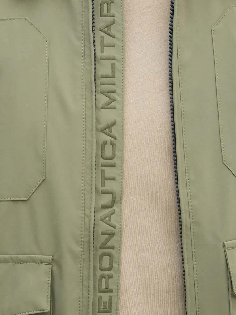 Aeronautica Militare Legerjack met logopatch Groen