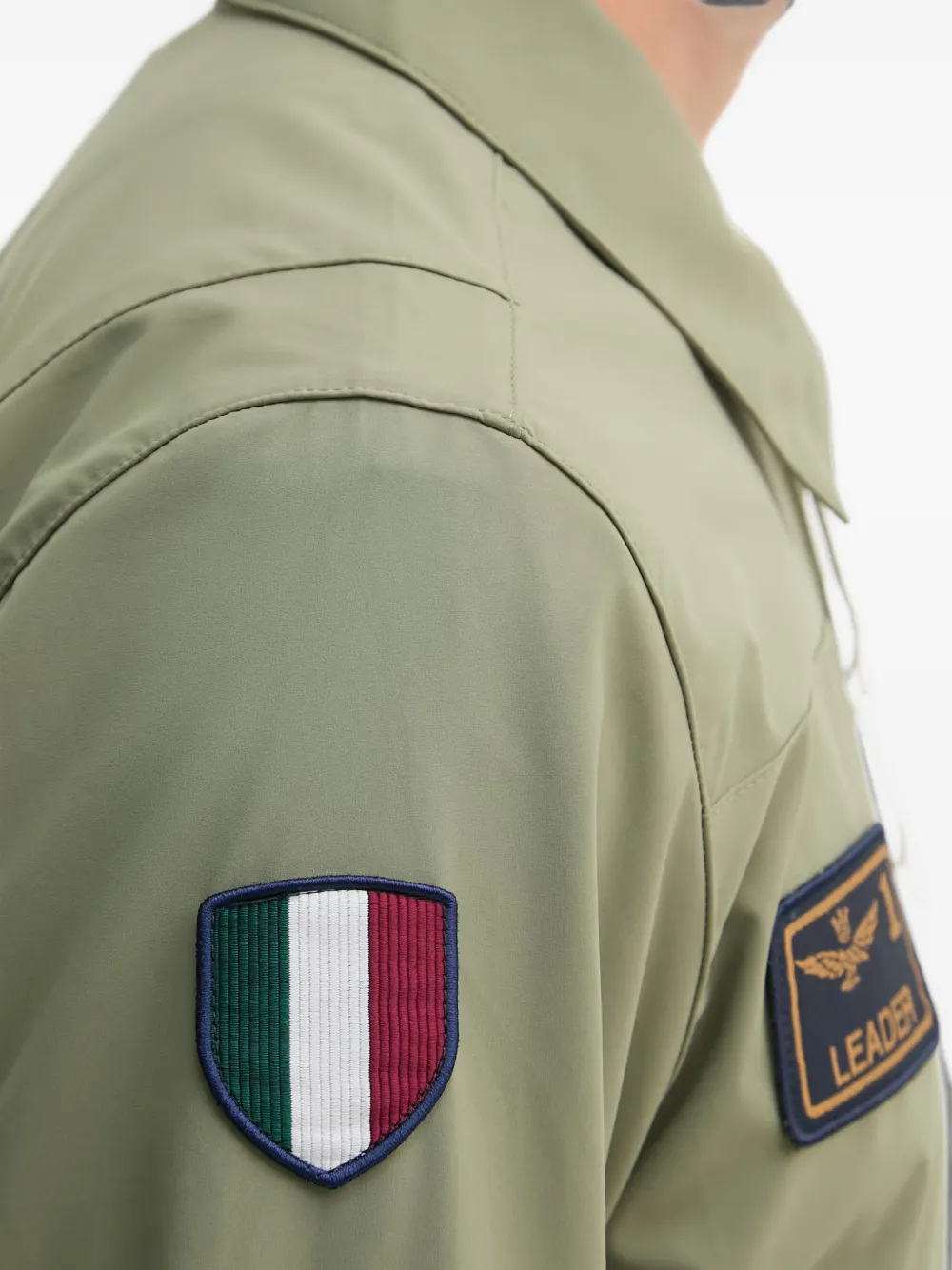 Aeronautica Militare Legerjack met logopatch Groen