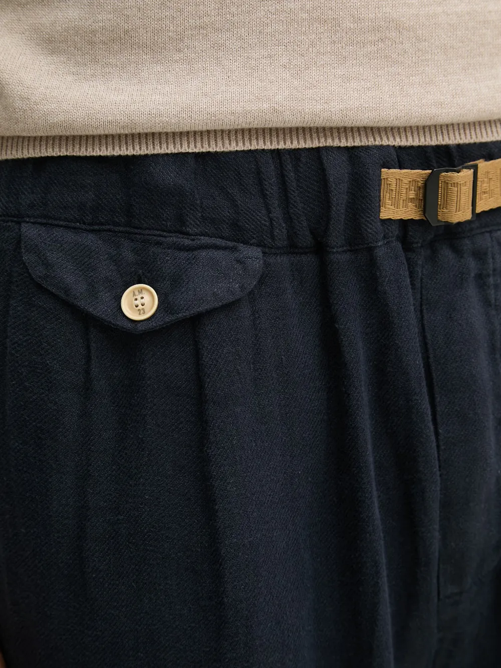 Aeronautica Militare Broek met geborduurd logo Blauw